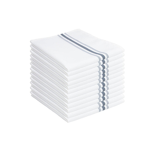 Mariposa Bistro Napkin 18x22 Gray Stripe - Pack Of 12 (BISTRO-GY)
