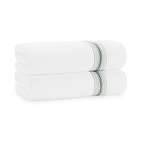 Aston & Arden Turkish Striped Bath Towel 30x60 Sage - Pack Of 2 (BT-STT-3060-18-SGE)