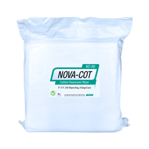 Nova-cot Usa 100% Cotton Twill Cleanroom Wipe, 9x9 - Case Of 2400 (NC-99)