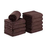 Coral Fleece Salon Towel 16x27 Brown - Case Of 60 (M915117BR-CS)