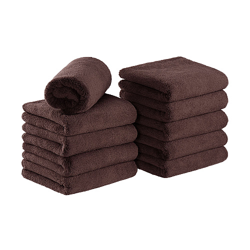 Coral Fleece Salon Towel 16x27 Brown - Case Of 60 (M915117BR-CS)