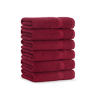True Color Bath Towel 25x52 Burgundy - Pack Of 6 (P-BATH-BD-6)