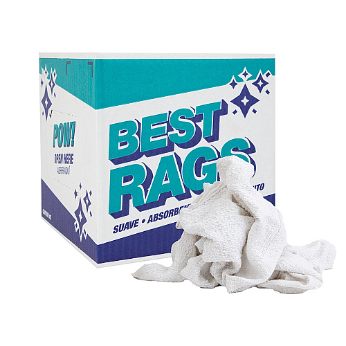 W11 Washcloth Size Terry Wipers White - 5lb Box (N-W11-5)