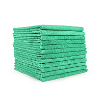 Microfiber Cloths 12x12 300 Gsm Half-fold Green, Pack Of 12 (MFC3001212GN)