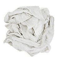 New Economy Terry Rags White, 50lb Box (537-50)