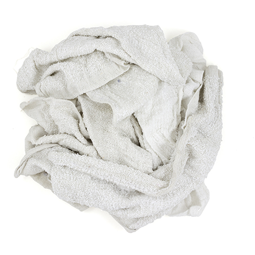 New Economy Terry Rags White, 50lb Box (537-50)