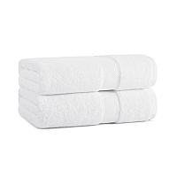 Aston & Arden Egyptian Cotton Bath Towel 30x54 White - Pack Of 2 (P-EGYP-3054-WH)