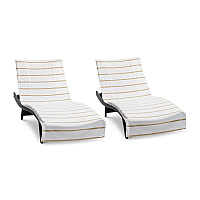 Las Rayas Chaise Cover 30x85 Beige - Pack Of 2 (CC-HS3085BG-2PK)