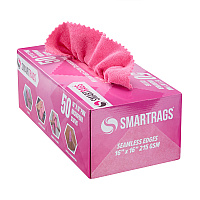 Smartrags Xl Microfiber 35 Gram 16x16 Pink, Pack Of 50 (PNP-M931-P)