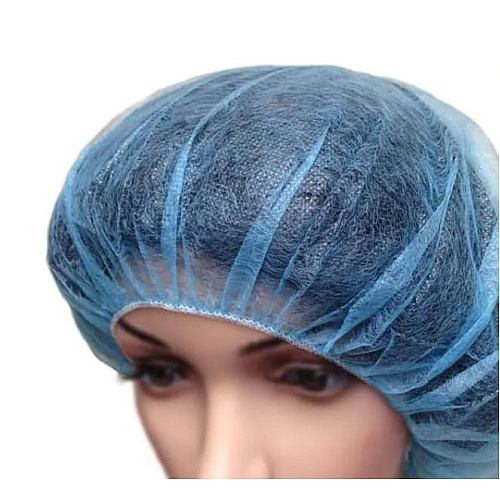 Bee-safe Polyproylene Bouffant Cap Blue 28 In., Case Of 1000 (GAH-BP-28-BL)