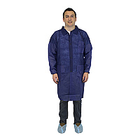 Safety Zone Polyproylene 40g Lab Coat Blue 2xl, Case Of 30 (M1734B-2X-E/W)