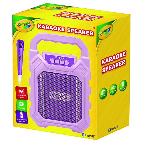 Crayola Karaoke Speaker, Bluetooth, Purple (CBX210PM)