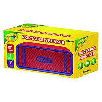 Crayola Portable Speaker, Bluetooth, Red/Blue (CBT300R)