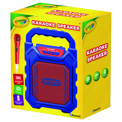 Crayola Karaoke Speaker, Bluetooth, Blue/Red (CBX210BM)