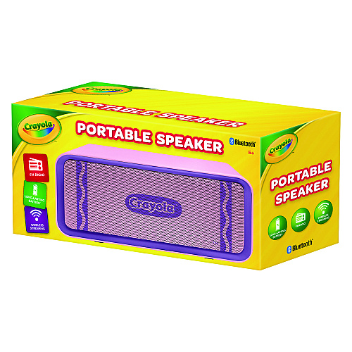 Crayola Portable Speaker, Bluetooth, Purple (CBT300P)