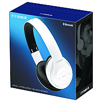 Fisher Peak Wireless Headphones, White (FBHP382W)