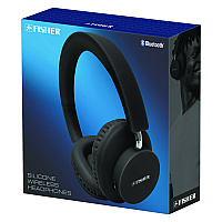 Fisher Silicone Wireless Headphones, Black (FBHP480K)