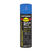 Rust-Oleum Hard Hat High Performance V2100 System Rust Preventive Enamel Spray Paint, Gloss Safety Blue, 15 oz Aerosol Can, 6/Carton (V2124838CT)