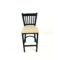 JMC Furniture Cobra Series Barstool, Supports Up to 300 lb, 28.5" Seat Height, Taupe Seat, Black Back, Black Base (CBBVSTAU)