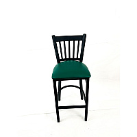 JMC Furniture Cobra Series Barstool, Supports Up to 300 lbs, 28.5" Seat Height, Green Seat, Black Back, Black Base (CBBVSGRN)