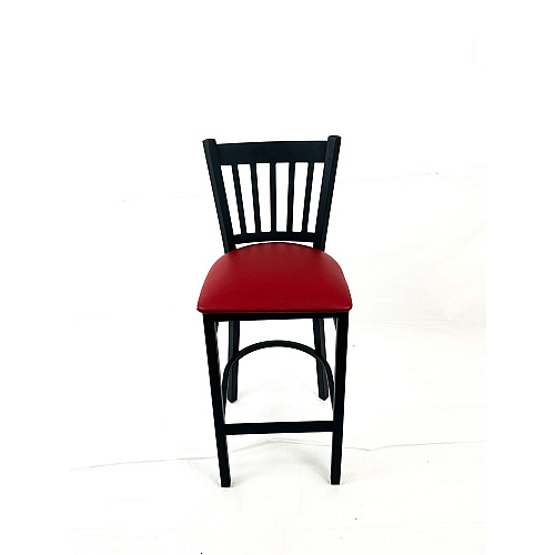 JMC Furniture Cobra Series Barstool, Supports Up to 300 lb, 28.5" Seat Height, Burgundy Seat, Black Back, Black Base (CBBVSBUR)