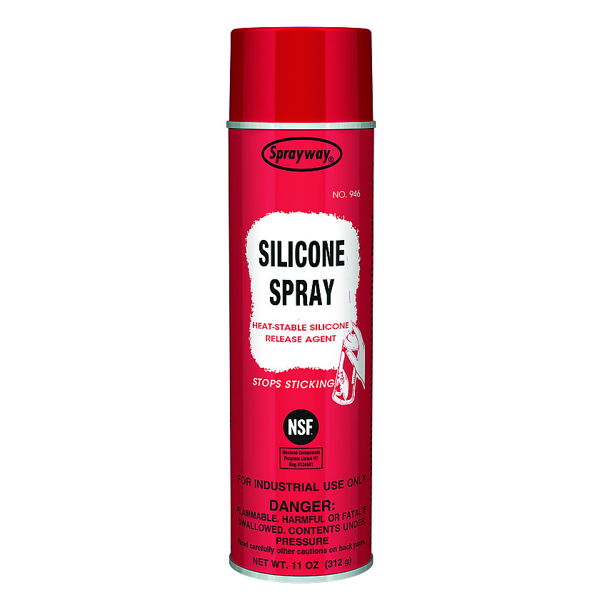 Sprayway Silicone Spray, 11 oz Aerosol Spray, 12 Cans (946)