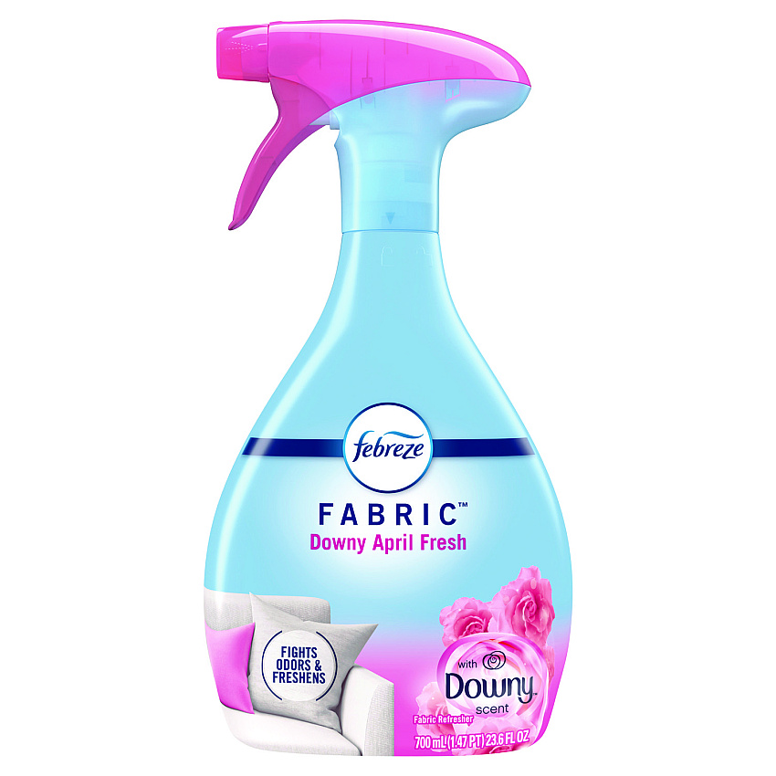 Febreze FABRIC Refresher/Odor Eliminator, Downy April Fresh, 23.6 oz Spray Bottle, 4/Carton (08903)