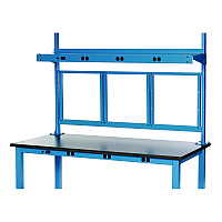 Panel Mounting Rail, For Use with Global Industrial 60" Wide Workbenches, 125 lb Weight Capacity (249292ABL)