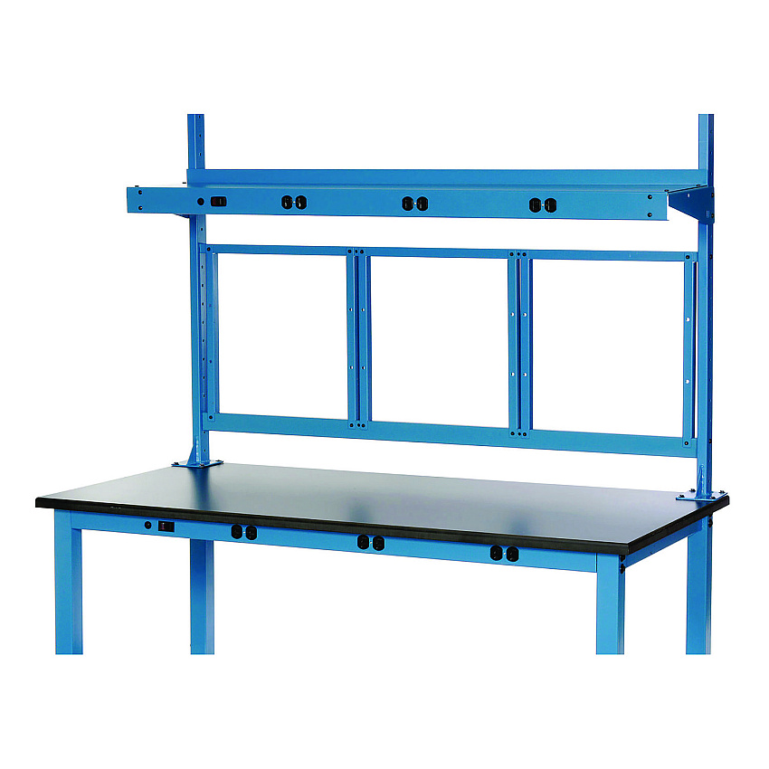 Panel Mounting Rail, For Use with Global Industrial 72" Wide Workbenches, 125 lb Weight Capacity (249293ABL)