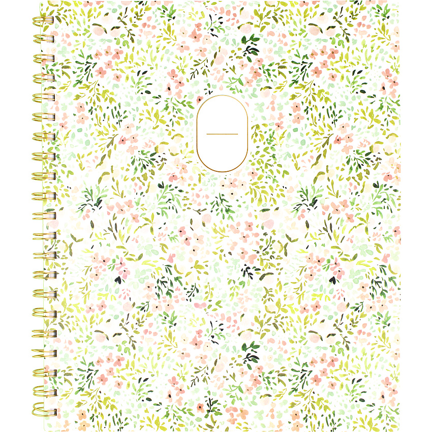 Cambridge Leah Bisch Academic Year Weekly/Monthly Planner, Floral Artwork, 11 x 9.25, Multicolor Cover, 12-Month: July 2024 - June 2025 (LB33905A)