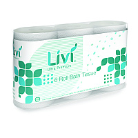 Livi&reg; Ultra Premium Toilet Paper, 2-Ply, 425 Sheets, 36 Rolls (292101)