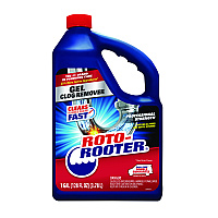 ROTO-ROOTER Gel Clog Remover, 1 gal Bottle, 4/Carton (351399)