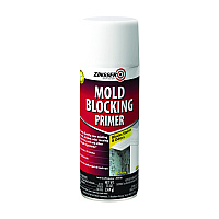 Zinsser Mold Blocking Primer Spray, Interior/Exterior, Flat White, 13 oz Aerosol Can, 6/Carton (287512)