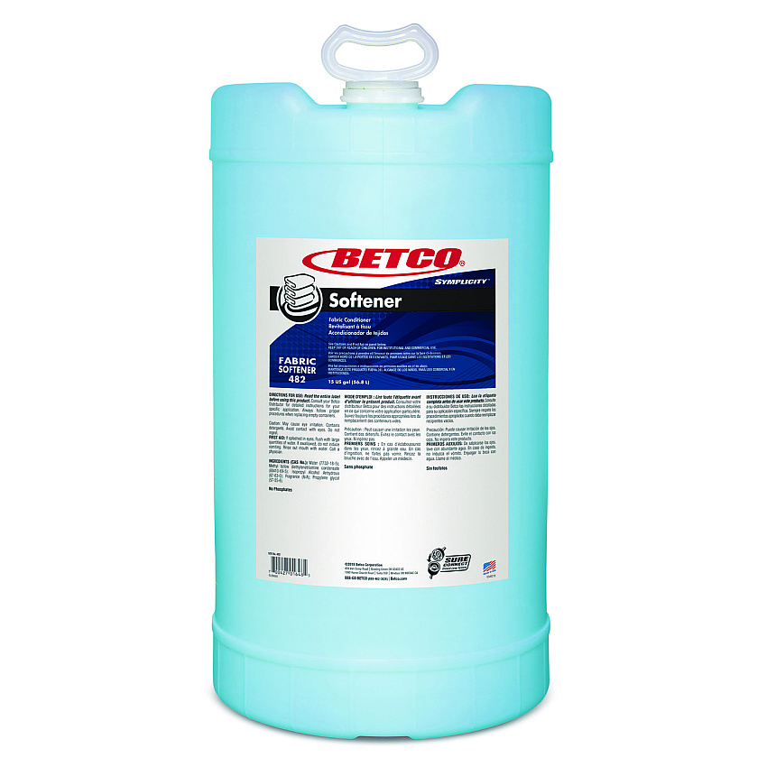 Betco Symplicity Fabric Softener, Springtime Fresh, 15 gal (4827700)
