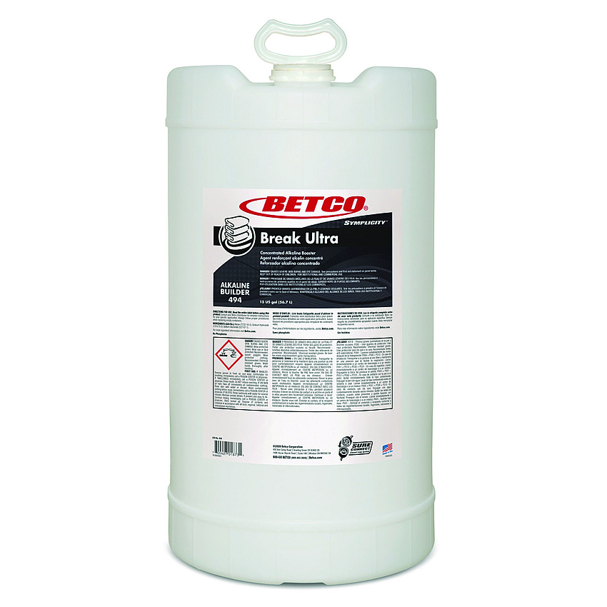 Betco Symplicity Break Ultra Alkaline Booster, 15 gal Drum (4947700)