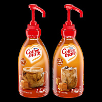 Coffee-mate Liquid Creamer Pump Bottle, Caramel, 50.7 oz Pump Bottle, 2/Carton (73358CT)