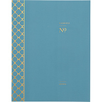 Cambridge Workstyle Monthly Stitched Planner, Geometric Artwork, 11 x 8.5, Seaside Blue/Gold Cover, 12-Month (Jan to Dec): 2025 (160609112)