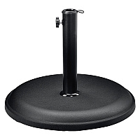 Global Industrial Umbrella Base, Round, Concrete, 33 lb Capacity, 18 x 18 x 13.5, Black (695474)