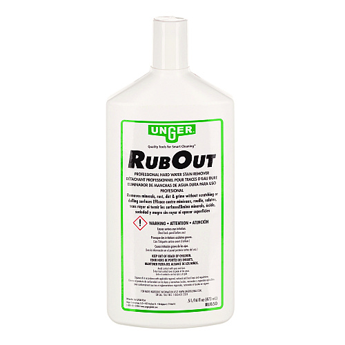 Unger RubOut Glass Cleaner, 16 oz Bottle (RUB50EA)