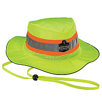 ergodyne Chill-Its 8935CT Hi-Vis PVA Ranger Sun Hat, Polyester/PVA, 2X-Large/3X-Large, Lime (12600)