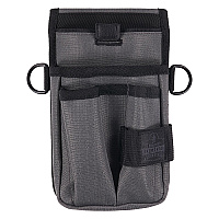 ergodyne Arsenal 5568 Belt Loop Tool Pouch with Device Holster, 4 Compartments, 5 x 2 x 8.5, Polyester, Gray (13668)