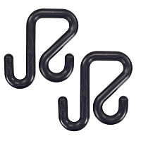 ergodyne Squids 3179 Aerial Bucket Hook, Nylon, Black, Supports 35 lbs, 2/Pack (19194)