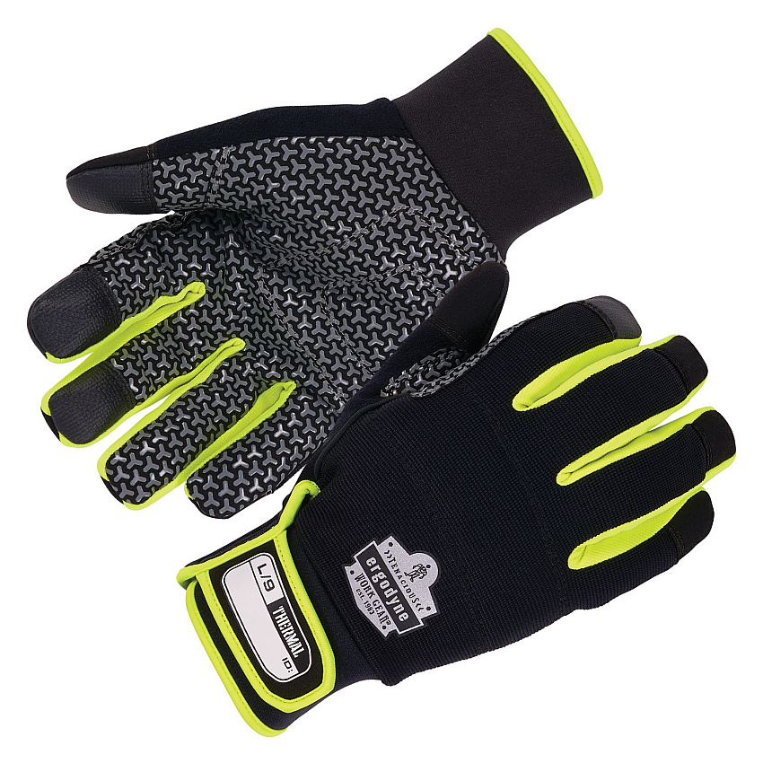 ergodyne ProFlex 850 Insulated Freezer Gloves, Black, Large, Pair (18154)