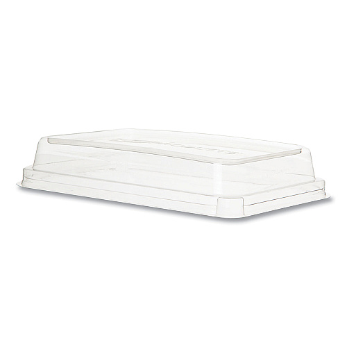 Eco-Products Worldview 100% Recycled Content Lid, 10.82 x 10.71 x 1.83, Clear, Plastic, 200/Carton (EPSCRC107LIR)