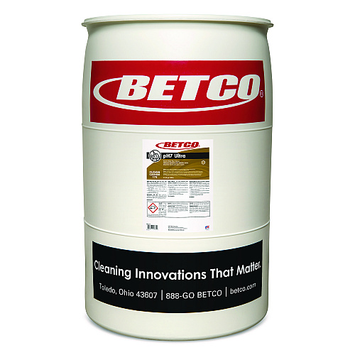 Betco pH7 Ultra Floor Cleaner, Lemon Scent, 55 gal Drum (1785500)