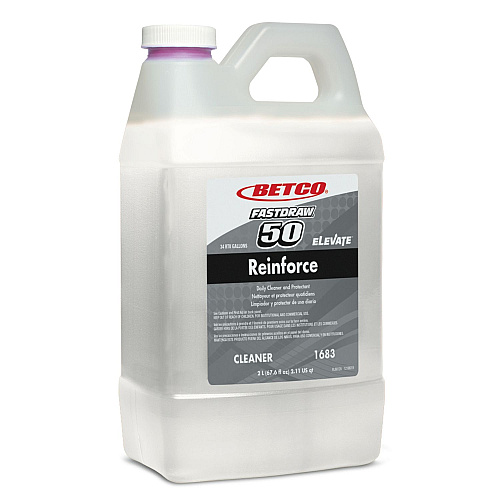 Betco Reinforce Floor Cleaner and Protectant, Lemon Scent, 2 L Bottle, 4/Carton (16834700)