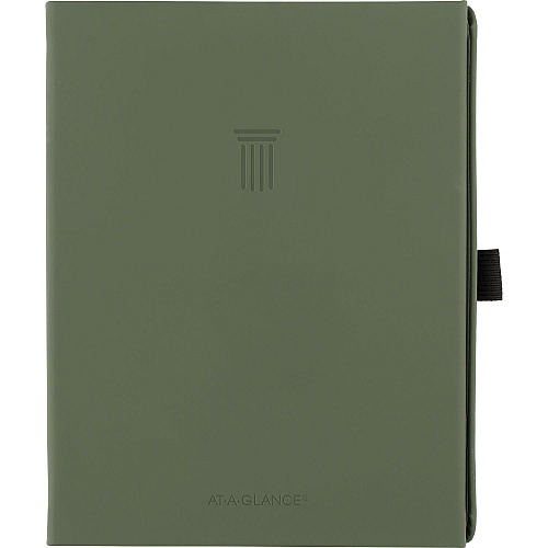 AT-A-GLANCE Foundation Undated Weekly/Monthly Planner, 8.5" x 6.75", Green Cover, 12-Month: Undated (FD20060)