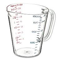 Carlisle Commercial Measuring Cup, 1 qt, Clear (4314307)