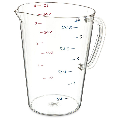 Carlisle Commercial Measuring Cup, 1 gal, Clear (4314507)