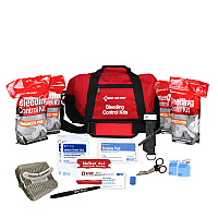 First Aid Only Bleeding Control Multiple Victim Bag, 60 Pieces, Fabric Bag (91346)